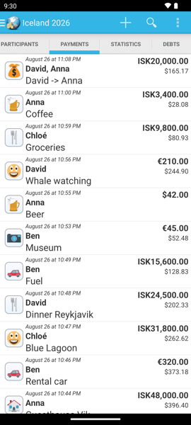 Payments